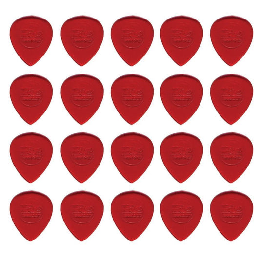20 x Jim Dunlop Jazz Stubby 1.00MM Gauge Guitar Picks 474R Plectrums, Red