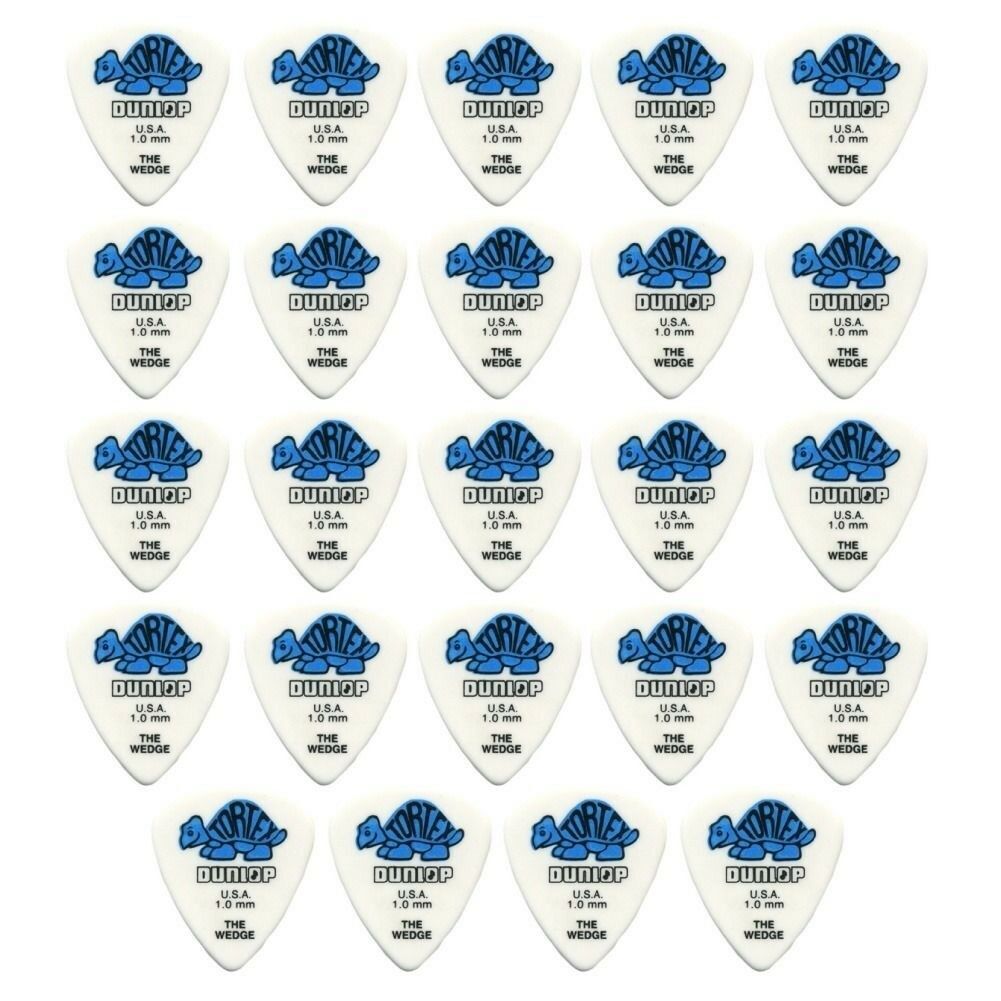 24 x Jim Dunlop Tortex Wedge 1.00mm Guitar Picks 424R USA Bulk Pack