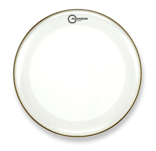 Aquarian FB24 Full Force Clear With Pad Drumhead