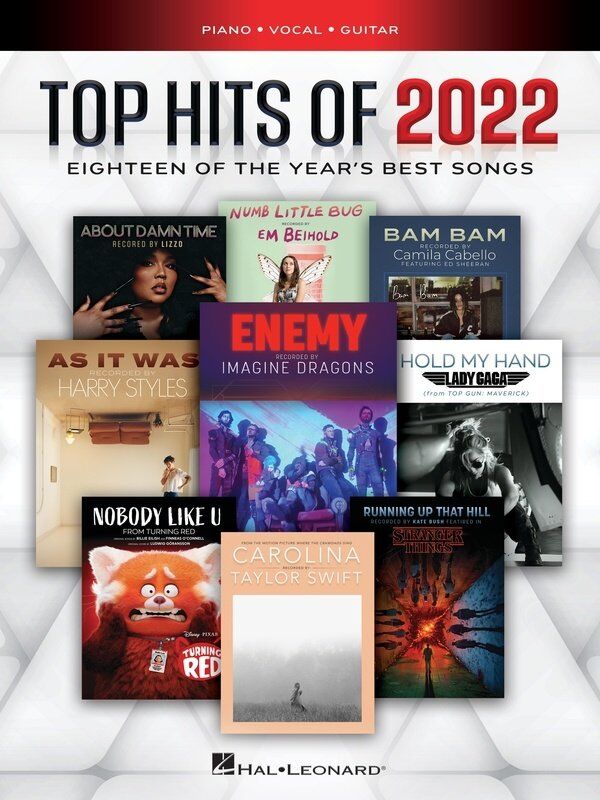 Top Hits of 2022 Piano, Vocal & Guitar Songbook