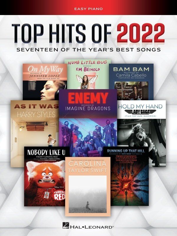 Top Hits of 2022 Easy Piano Songbook