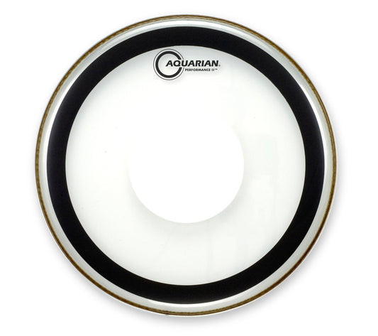 Aquarian PFPD10 Perf. II 2Ply Clear With Power Dot Drumhead