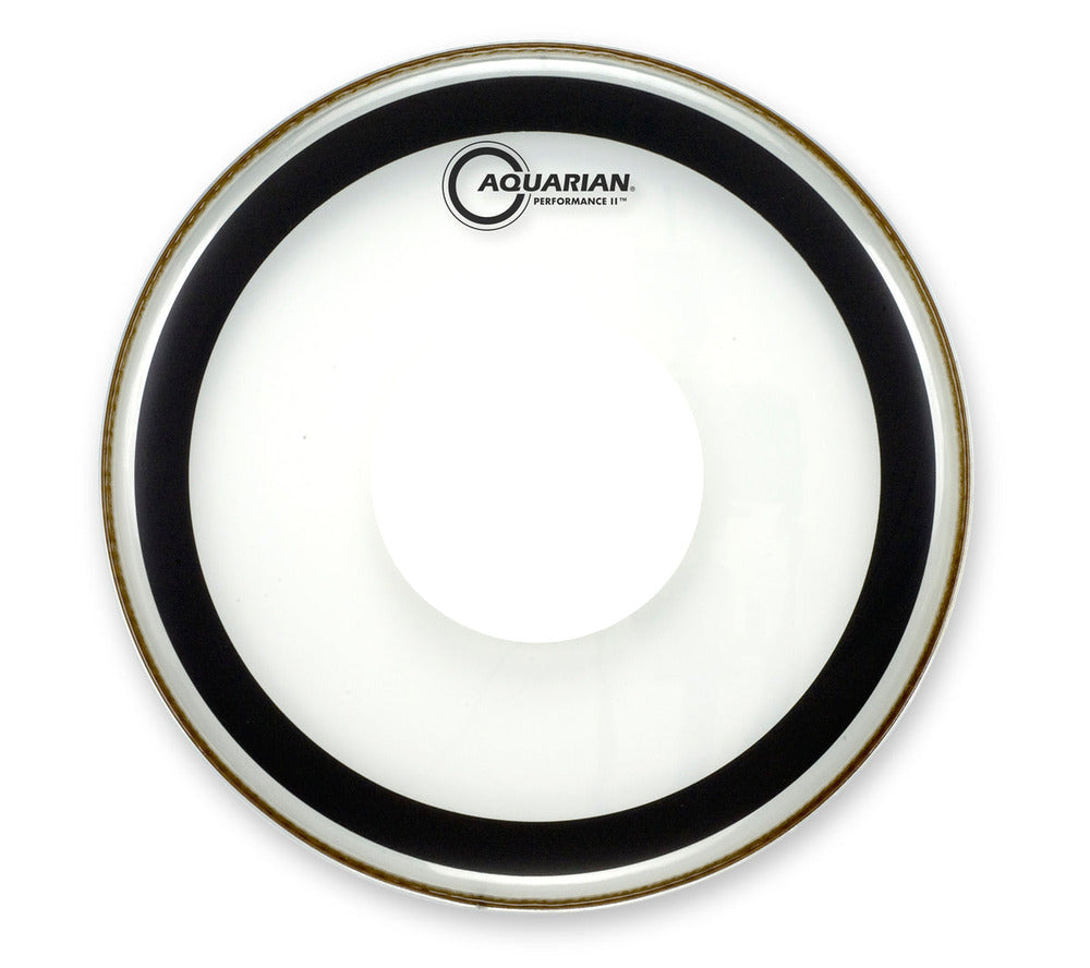 Aquarian PFPD16 Perf. II 2Ply Clear With Power Dot Drumhead