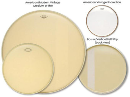 Aquarian MOTC-T16 Vintage Thin Coated Drumhead — view 2