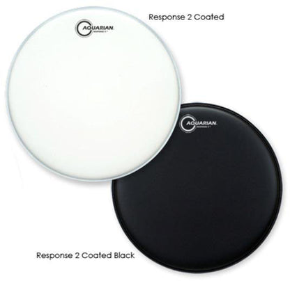 Aquarian TCRSP2-15BK Response2 Tex-Coated Drumhead — view 2