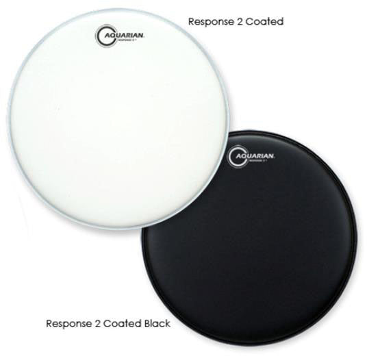 Aquarian TCRSP2-18BK Response2 Tex-Coated Drumhead — view 2