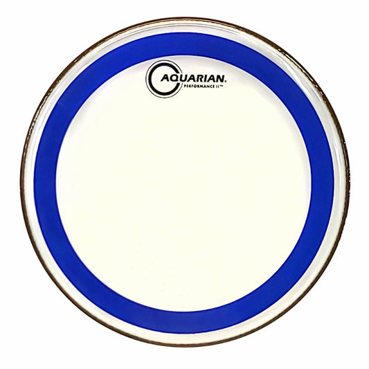 Aquarian PF16BLUE Performance II 2-Ply Clear Drum Head