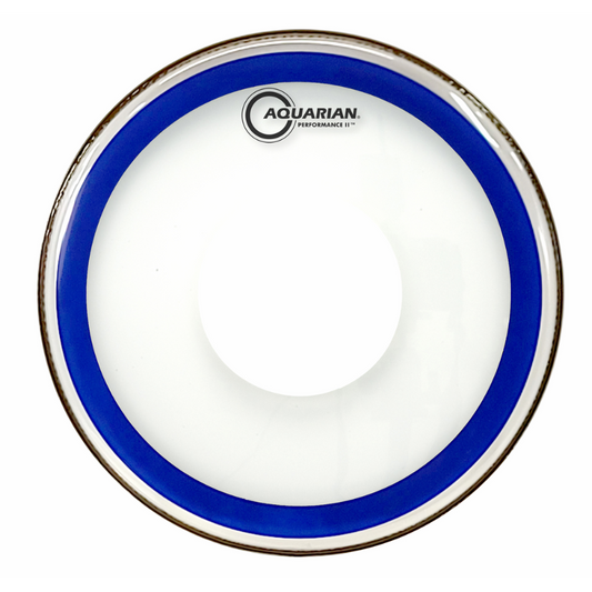 Aquarian Performance II 2-Ply Drum Head with PDOT - Blue