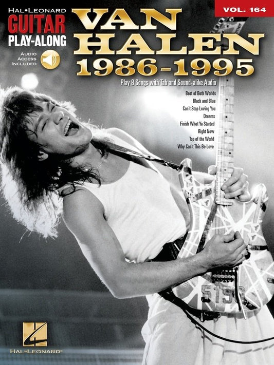 Van Halen 1986–1995 — Guitar Play-Along Vol. 164, Book/Online Audio (Hal Leonard)