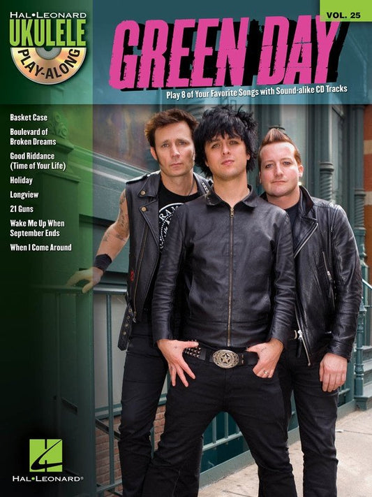 Green Day — Ukulele Play-Along Vol. 25, Book/CD (Hal Leonard)