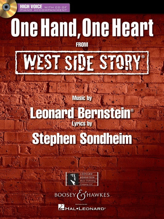 One Hand One Heart (Single Music Sheet) & Accomp CD High Voice
