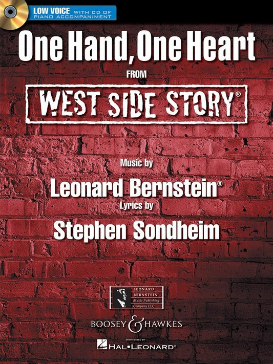 One Hand One Heart (Single Music Sheet) & Accomp CD Low Voice