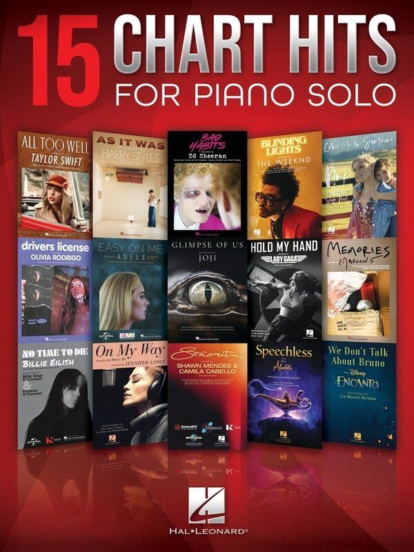 15 Chart Hits for Piano Solo by Hal Leonard