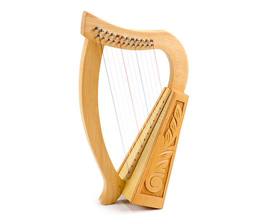 Baby Harp - 12 String Carved w/Bag