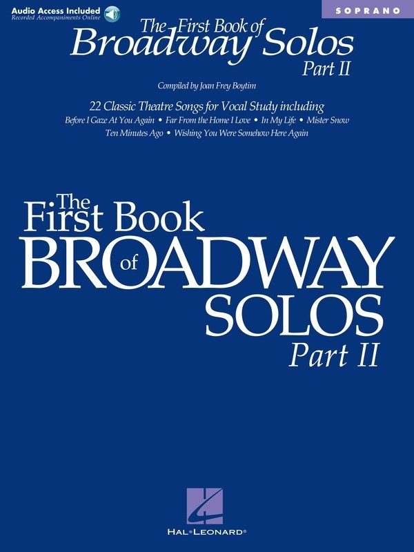 First Book of Broadway Solos II: Soprano — Book/CD (Hal Leonard)
