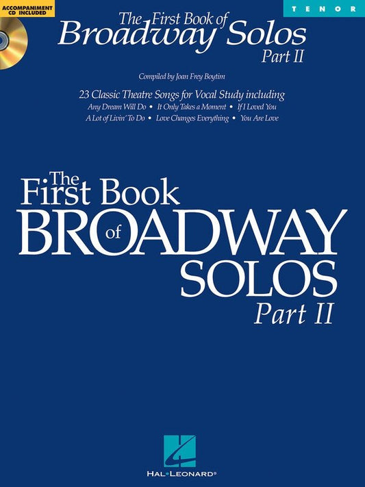 First Book of Broadway Solos II: Tenor — Book/CD (Hal Leonard)