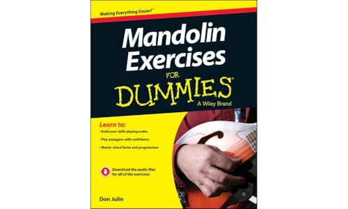 Mandolin Exercises for Dummies by John Wiley & Sons - 256 pages, includes exercises, drills, and online audio access for