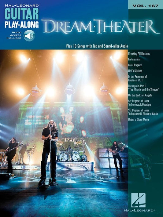 Dream Theater — Guitar Play-Along Vol. 167, Book/Online Audio (Hal Leonard)