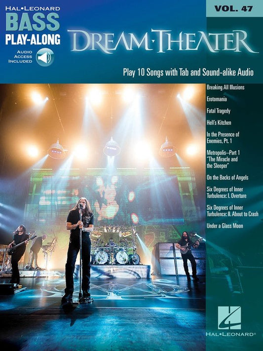 Dream Theater — Bass Play-Along Vol. 47, Book/Online Audio (Hal Leonard)