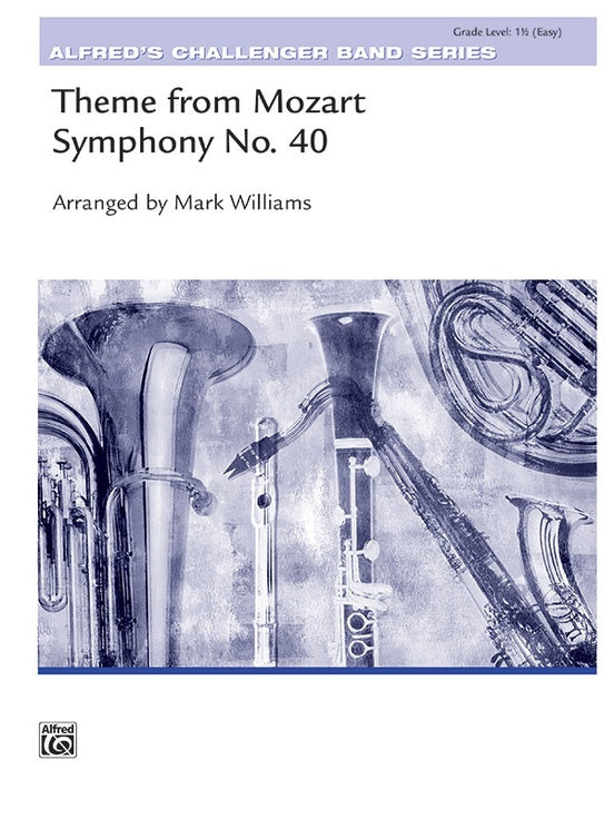Theme from Mozart Symphony 40 Concert Band Sheet Music Grade 1.5