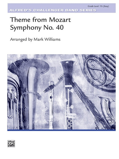 Theme from Mozart Symphony 40 Concert Band Sheet Music Grade 1.5