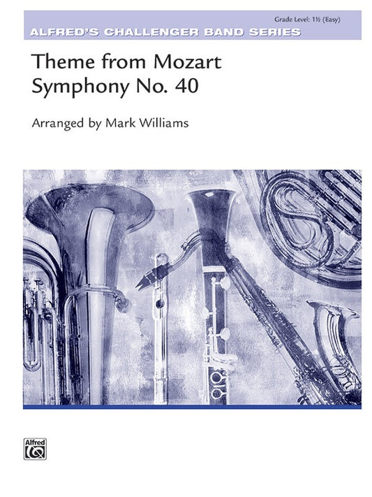 Theme from Mozart Symphony 40 Concert Band Sheet Music Grade 1.5