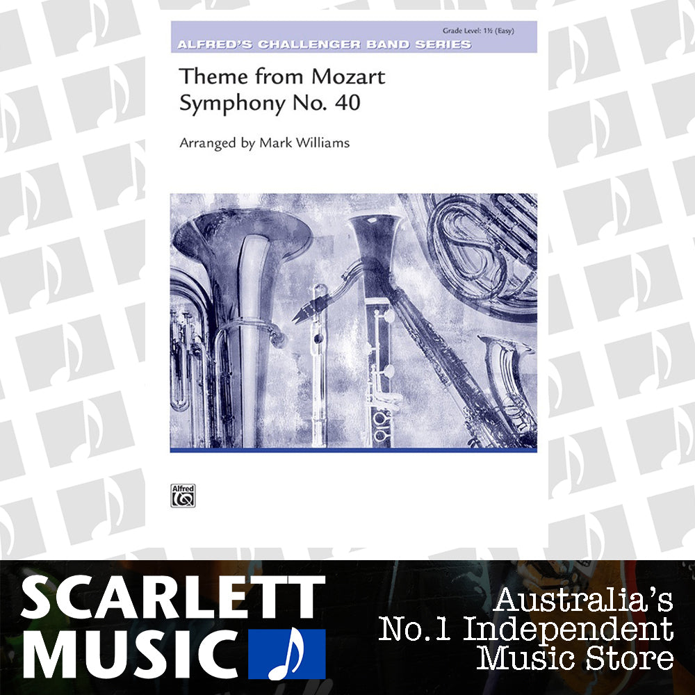 Theme from Mozart Symphony 40 Concert Band Sheet Music Grade 1.5 — view 2