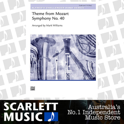 Theme from Mozart Symphony 40 Concert Band Sheet Music Grade 1.5 — view 2