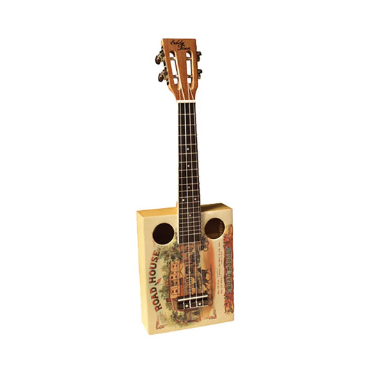 Eddy Finn EF-CGBX-1 Concert Ukulele - Spruce Top Cigar Box Design