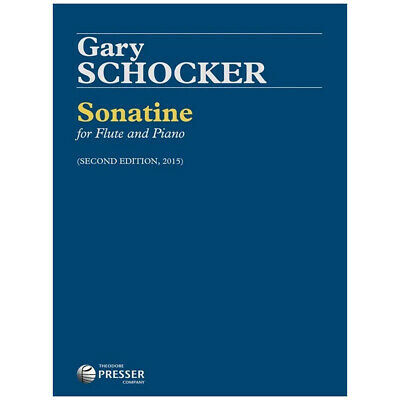 Sonatine for Flute and Piano by Schocker - Intermediate to Advanced, 3 Movements, 9 Minutes, B Flat Major, Published by Theodore Presser Company