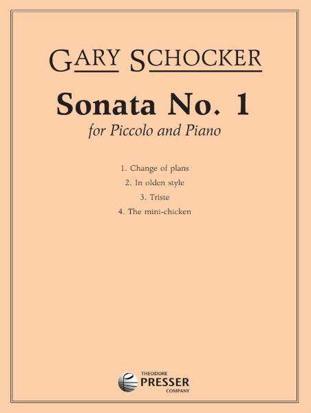 Sonata No 1 for Piccolo and Piano by Zart Dombourian-Eby
