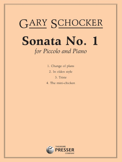 Sonata No 1 for Piccolo and Piano by Zart Dombourian-Eby