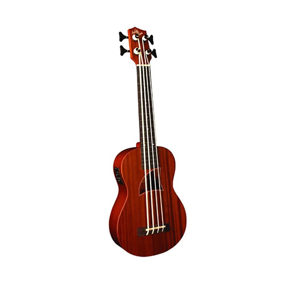 Eddy Finn eBass Ukulele-Bass with Mahogany Body, Rosewood Fingerboard, Active Pickup, EQ/Tuner, and Aquila ThunderGut Strings