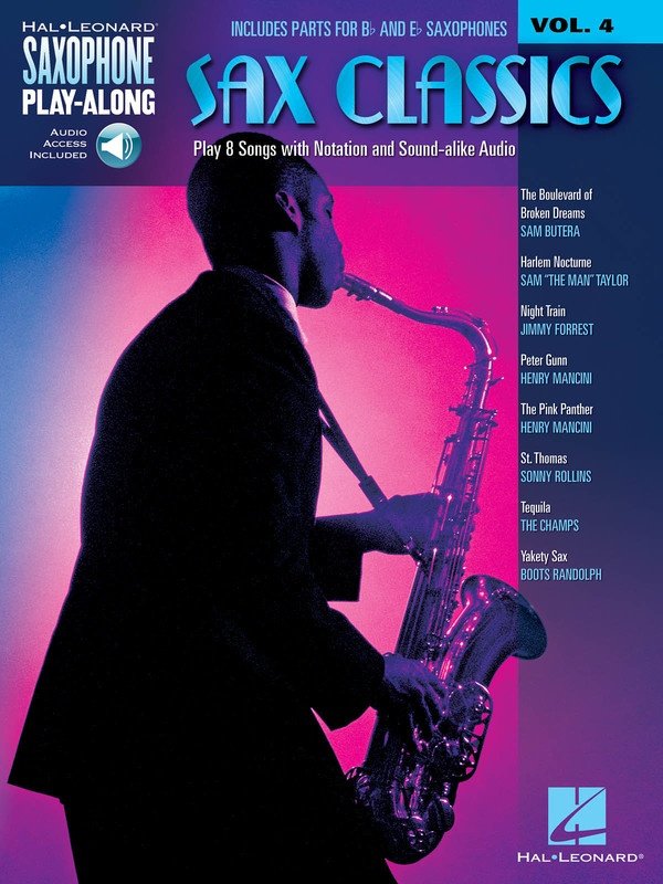 Sax Classics Saxophone Playalong V4 Bk/Ola (Hal Leonard)