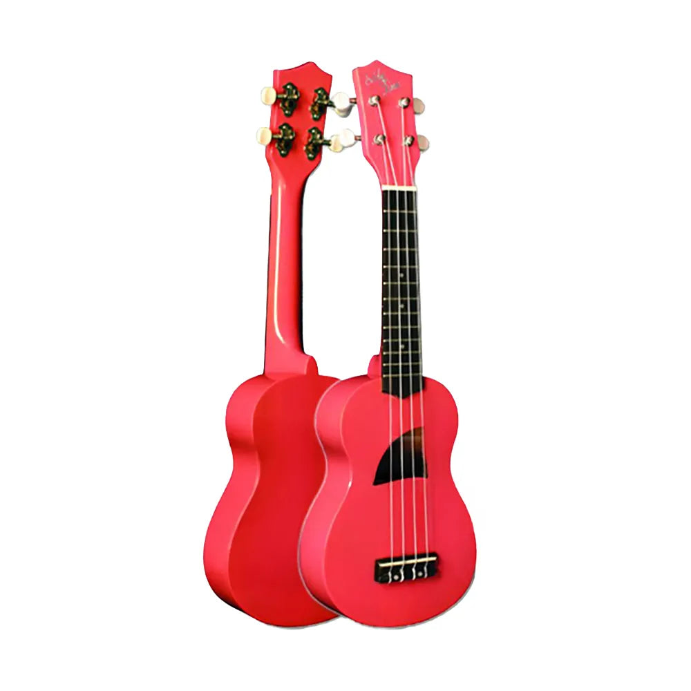Eddy Finn EF-3 Soprano Ukulele - Basswood, Translucent Pink