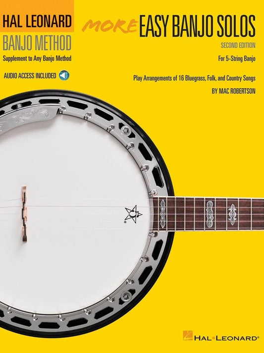 Hl More Easy Banjo Solos 2Nd Ed W/ Ola (Hal Leonard)