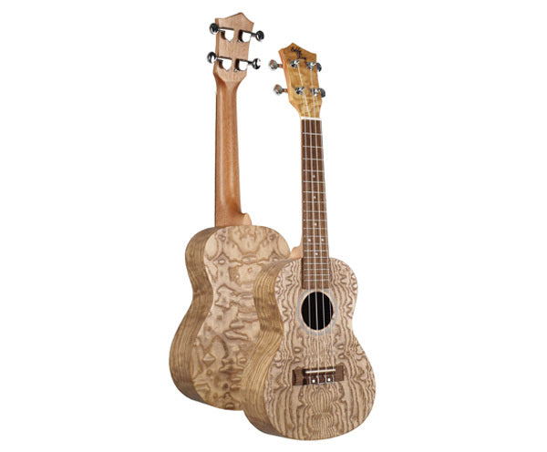 Eddy Finn Concert Uke - Swamp ASH Natural