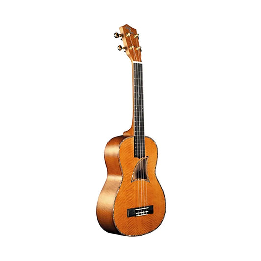 Eddy Finn EF-80 Concert Ukulele - Solid Mango, Satin Finish, Rosewood Fretboard, Gold Kluson Keys