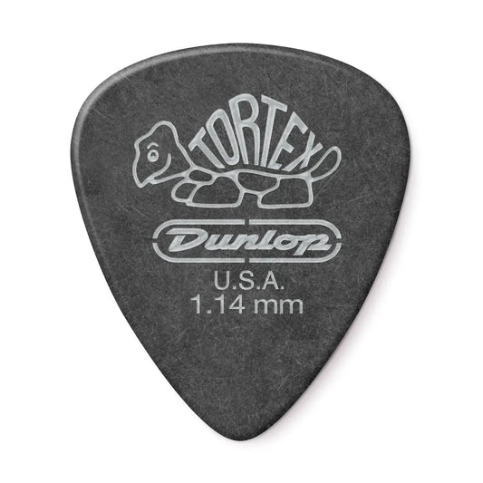 JIM DUNLOP 1.14MM TORTEX BLACK GOLD PICK  (Single)