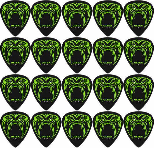20 x Dunlop JAMES HETFIELD Black Fang 1.14mm Ultex Guitar Picks Metallica