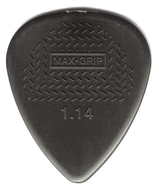 24 x Dunlop Max Grip Nylon 1.14mm Gauge Grey Guitar Picks Bulk