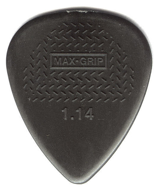 24 x Dunlop Max Grip Nylon 1.14mm Gauge Grey Guitar Picks Bulk