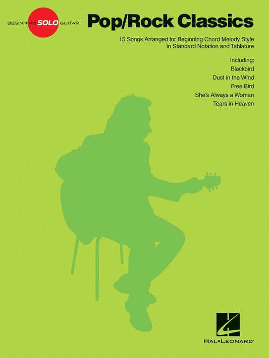 Pop Rock Classics — Beginning Solo Guitar TAB (Hal Leonard)