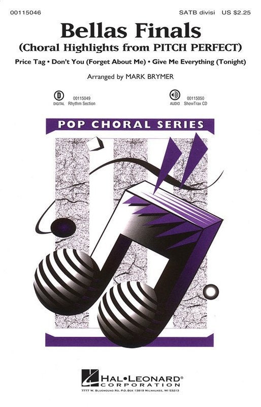 Bella's Finals (from Pitch Perfect) — SSAA Choral Score, arr. Brymer (Hal Leonard)