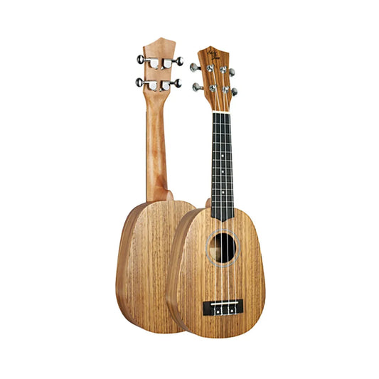 Eddy Finn Pineapple Concert Ukulele EF-PNAPL with Zebrawood Body and Mahogany Neck