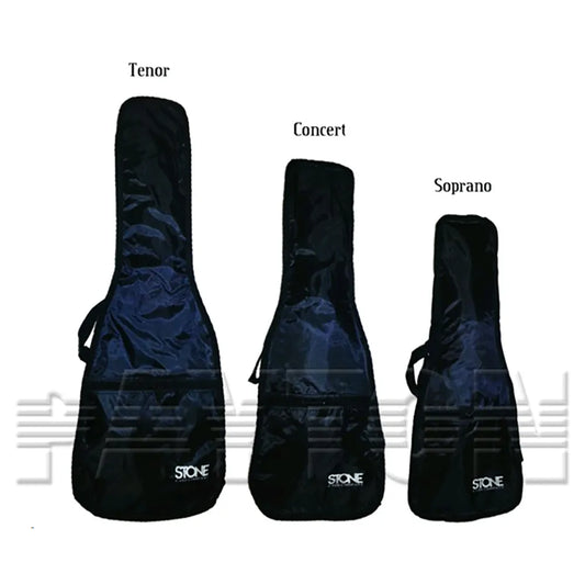Ukulele Bag STONE Unpadded Concert Black 600 Denier Cordura