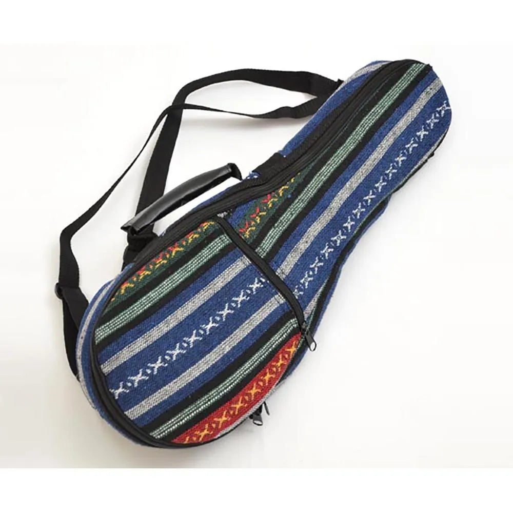 Eddy Finn Tenor Ukulele Bag - Hippie Design with Detachable Straps and Accessory Pocket