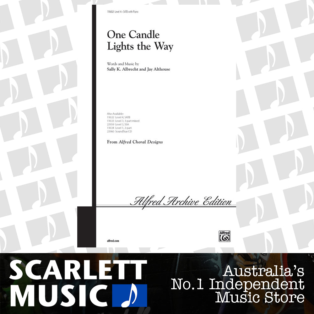 One Candle Lights The Way SATB — view 2