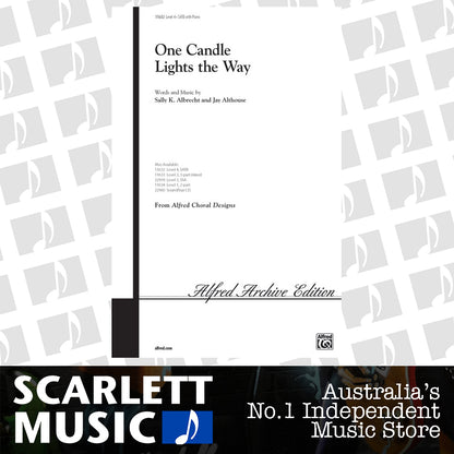 One Candle Lights The Way SATB — view 2