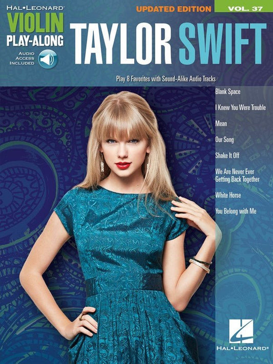 Taylor Swift — Violin Play-Along Vol. 37, Book/Online Audio, Updated Edition (Hal Leonard)